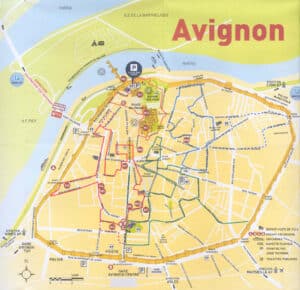 Plan d'Avignon centre ville